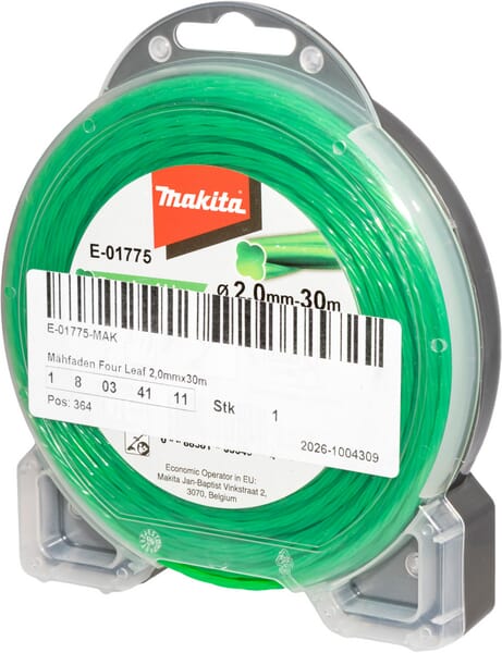 Makita/Dolmar Vierkant Mähfaden 2,0 mm x 30 m - 1 Stück - E01775