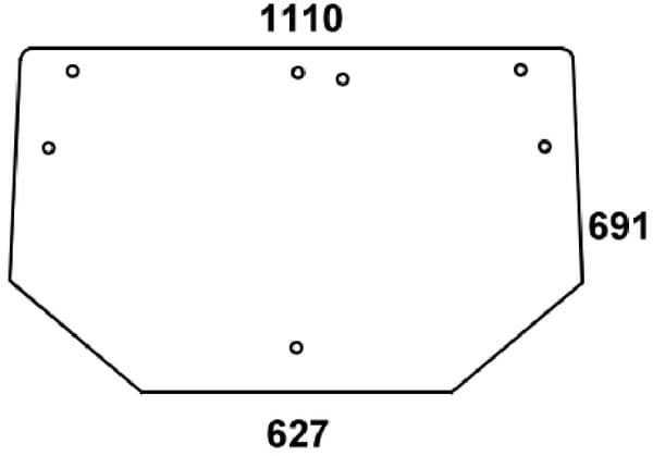 KRAMP Hinteres Glas ER047360N
