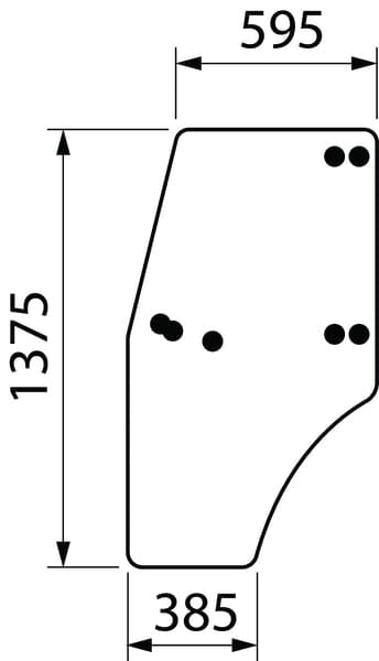 KRAMP Türglas komplett ER047754N