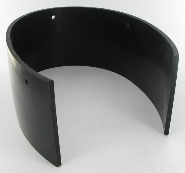 Rubber flap at the back