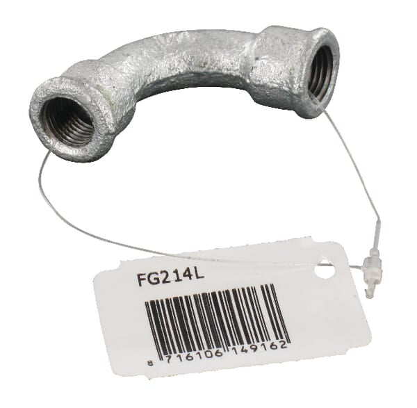 KRAMP Bogen 90° IG/IG verzinkt 1/4" FG214L