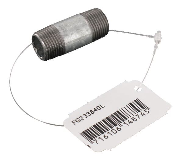 Galvanized pipe nipple 3/8"x40mm