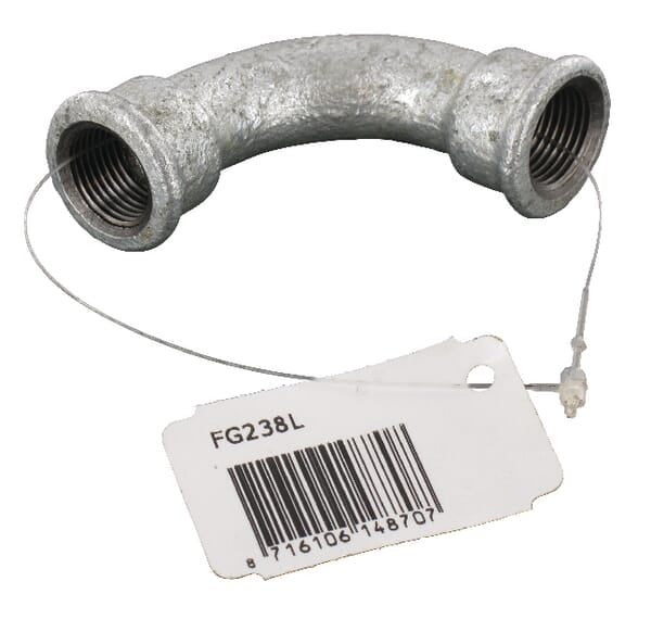 KRAMP Bogen 90° IG/IG verzinkt 3/8" FG238L