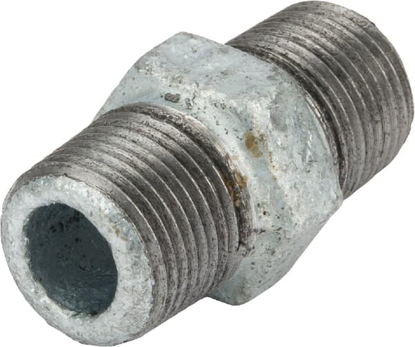 Mamelon double galvanisé AG 3/8"