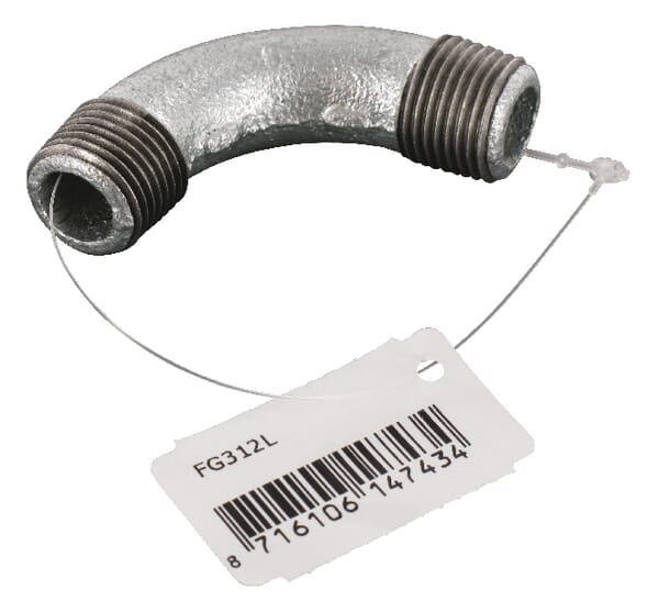 KRAMP Bogen 90° AG/AG verzinkt 1/2" FG312L