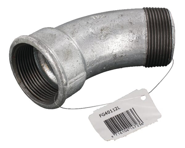 KRAMP Bogen 45° verz. IG/AG 1 1/2" FG40112L