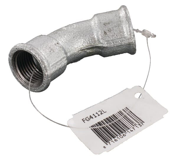 KRAMP Bogen 45° verz. 2xIG 1/2" FG4112L