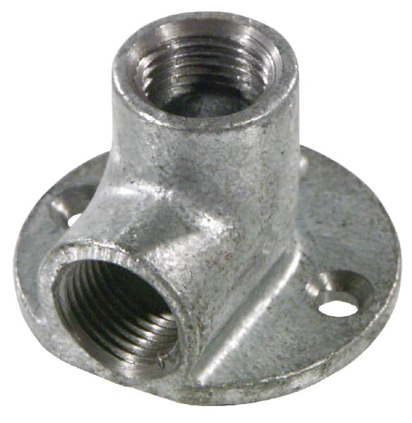 Ceiling w. 90° galvanized Female/Female 1/2"