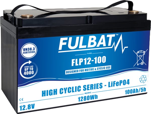 KRAMP Batterie, LITHIUM, 12 V, 100 Ah FLP12100