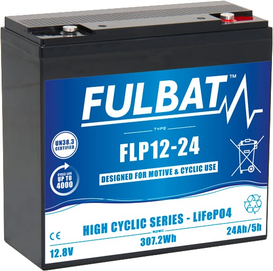 KRAMP Batterie, LITHIUM, 12 V, 24 Ah FLP1224