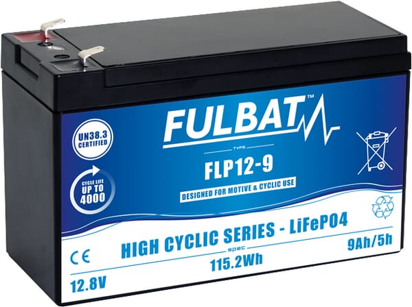 KRAMP Batterie, LITHIUM, 12 V, 9 Ah FLP129