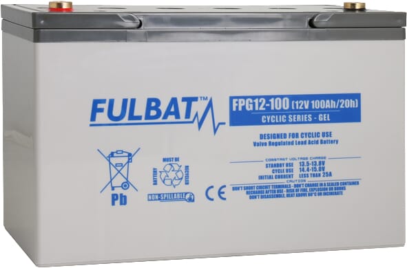 KRAMP Batterie, GEL, 12 V, 100 Ah FPG12100
