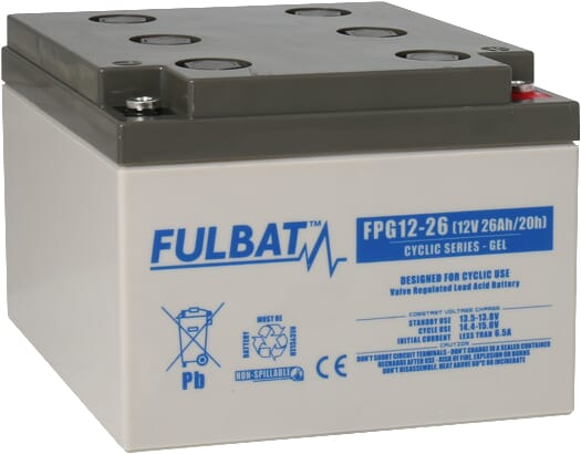 KRAMP Batterie, GEL, 12 V, 26 Ah FPG1226
