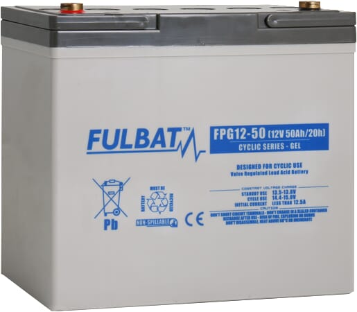 KRAMP Batterie, GEL, 12 V, 50 Ah FPG1250