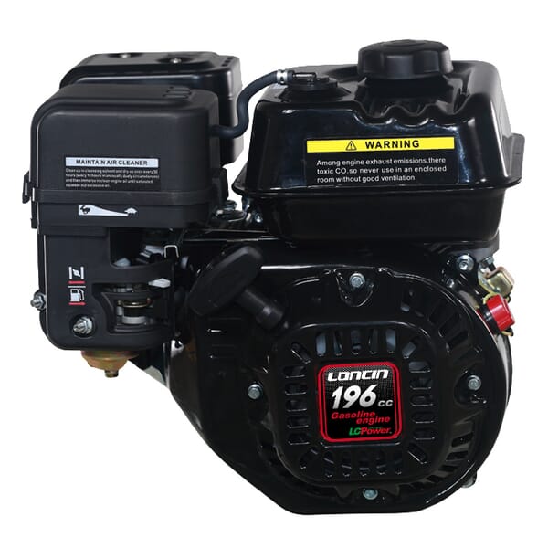 Engine, horizontal, 13.1 hp, 25x60, Loncin
