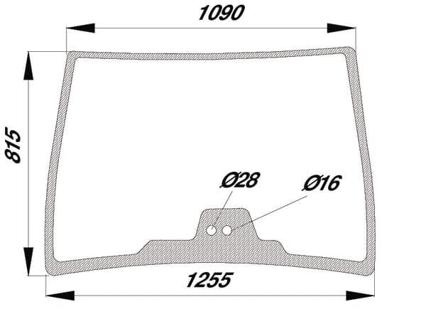 KRAMP Frontscheibe G716810040050N