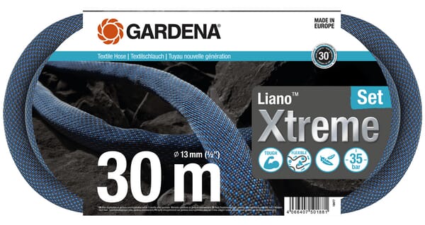 Gardena Textilschlauch Liano Xtreme 13 mm (1/2"), 30 m Satz GA18477