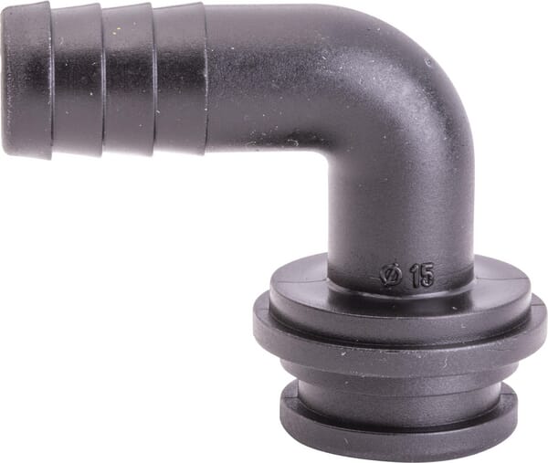 Raccordement du tuyau 90° 15 x 1"