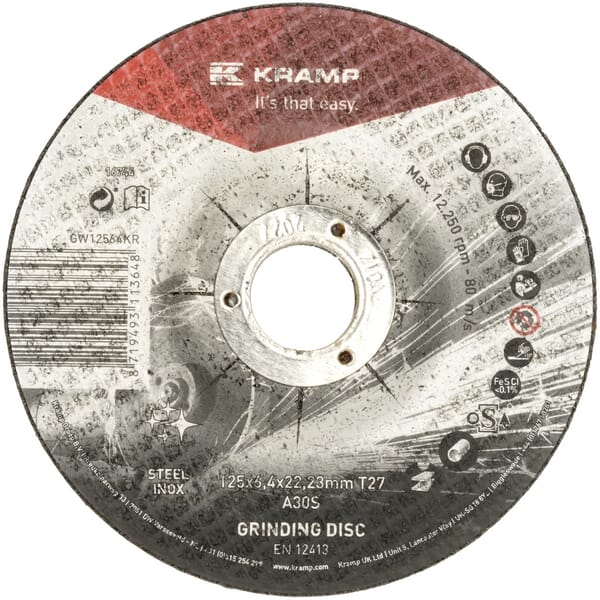 KRAMP Schruppscheiben 125mm - 10 Stück - GW12564KR