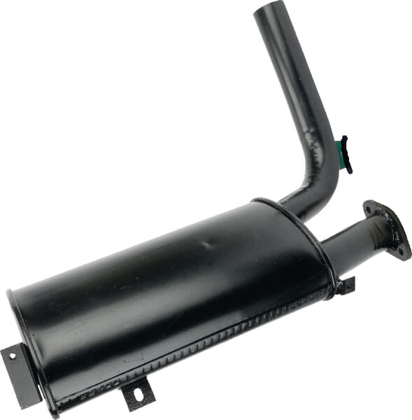 Exhaust silencer below