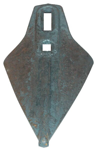 KRAMP Grubberspitze 295x170x9mm, gekrümmt, 2 Löcher, passend für Amazone CP120