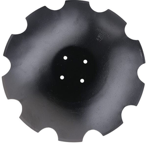 Disque de herse dentelé 560 mm, 4 trous