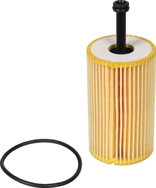 Metal-free oil filter element