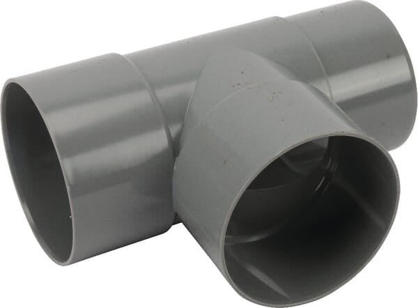 KRAMP T-Stück, PVC, 80 mm, grau HWA380801G