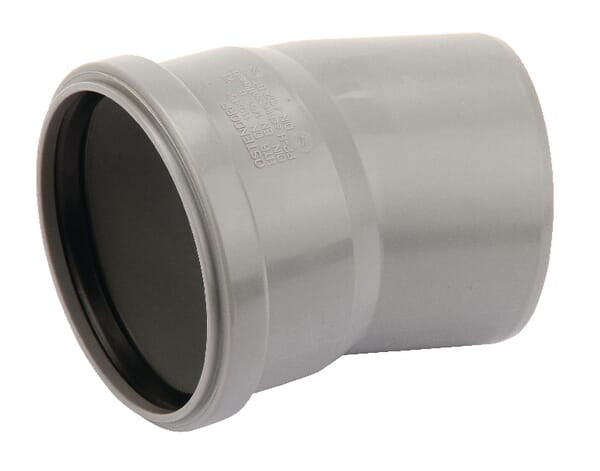 Pipe elbow 15°, plastic