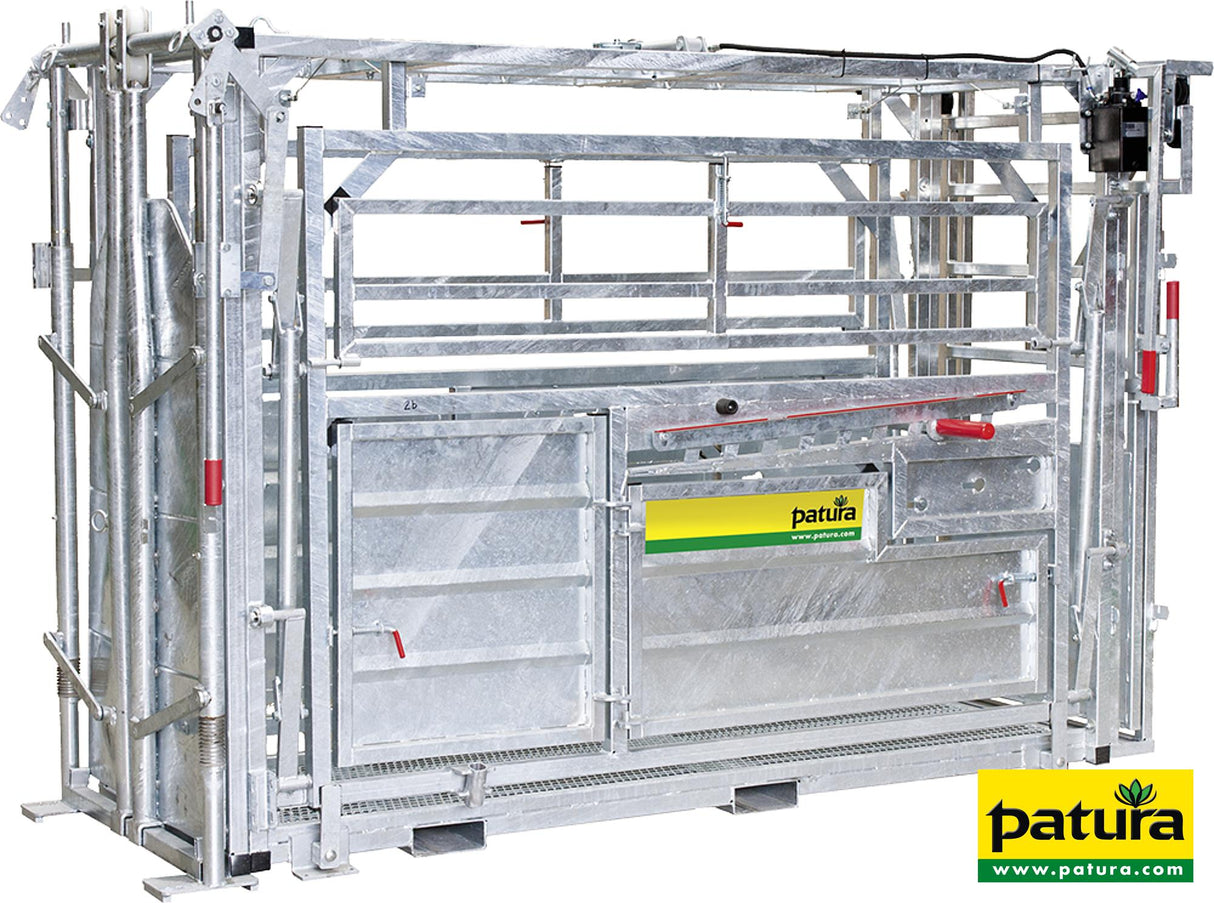 Patura Behandlungsstand A8000 mit Seitenverengung, Heckschiebetüre 302800