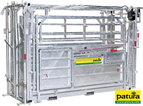 Patura Behandlungsstand A8000 mit Seitenverengung, Heckschiebetüre 302800