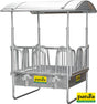 Patura Viereckraufe mit Sicherheits- Palisadenfressgittern, 8 Fressplätze 303580