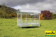 Patura Großballenraufe mit Universalfressgittern und Dach 303584