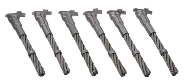 Jeu de poils en acier (6 pcs.)