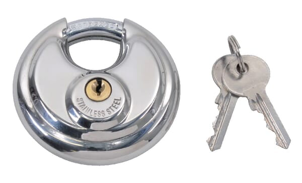 KRAMP Discus Vorhängeschloss Gleichschl.70mm V2A K222