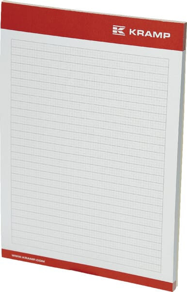 KRAMP Notizblock A5 - Kramp - 10 Stück KRA450600043
