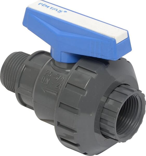 Robinet à bille PVC 3/4"x3/4" I/A