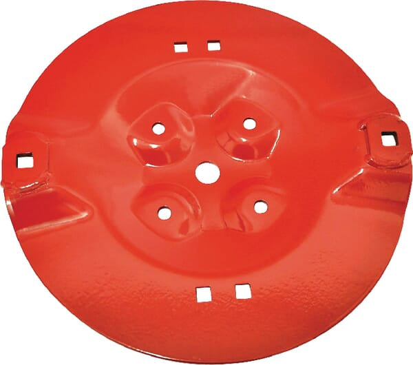 Inside mower disc