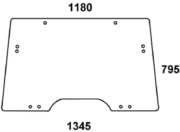 KRAMP Frontscheibe aufstellbar L171338N