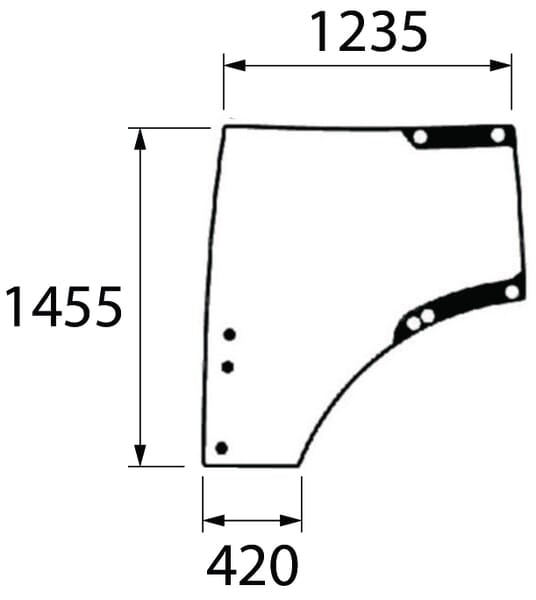 KRAMP Türscheibe links L212967KR