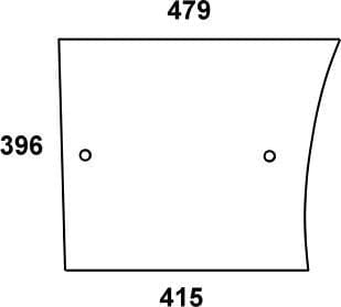 KRAMP Türscheibe unten L57905N