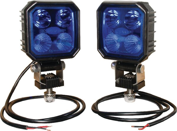 KRAMP Arbeitsscheinwerfer Satz blau 2x9W - 1 Stück - LA100021