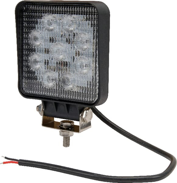 KRAMP Arbeitsscheinwerfer LED, 27W, 2376lm, quadratisch, 10-30V, 135x41x109mm, Flutlicht, Kramp LA10052
