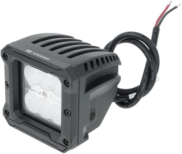 KRAMP Arbeitsscheinwerfer LED, 18W, 1620lm, quadratisch, 10-30V, 85x76x81mm, Flutlicht, Kramp LA10092