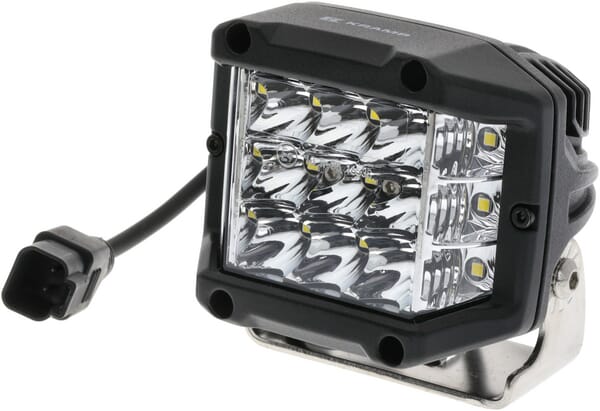 KRAMP Work light LED, 22.5W, 2850lm, square, 10/30V, 89x73x97mm, Deutsch plug, Kramp - 1 Stück - LA10094DT