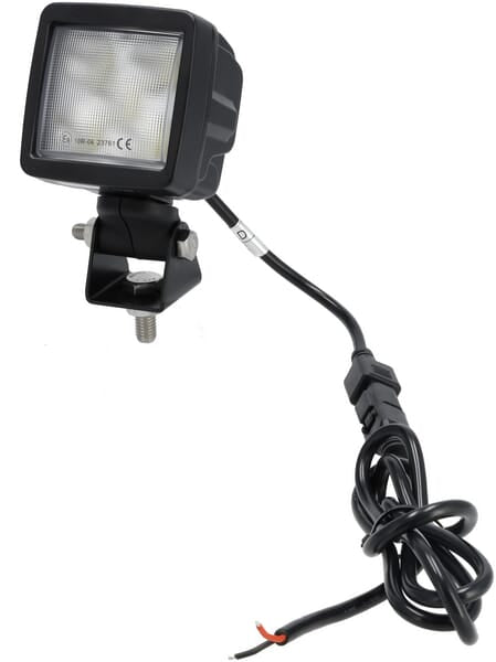 KRAMP Arbeitsscheinwerfer LED, 45W, 6600lm, quadratisch, 10/30V, 80x68x80mm, Deutsch Stecker, Flutlicht, schwenkbarer Kopf - 1 Stück - LA10633