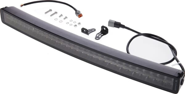 KRAMP Arbeitslichtbalken LED, 300W, 25200lm, rechteckig, 12/24V, weiß/orange, 814.9x70x78.6mm Deutsch Stecker, Combo, gebogen, 60LED's, E-BOOST - 1 Stück - LA10818