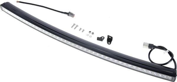 KRAMP Arbeitslichtbalken LED, 210W, 17640lm, rechteckig, 12/24V, weiß/orange, 1007.1x40x54.4mm Deutsch Stecker, Combo, gebogen, 42LED's, E-BOOST - 1 Stück - LA10826
