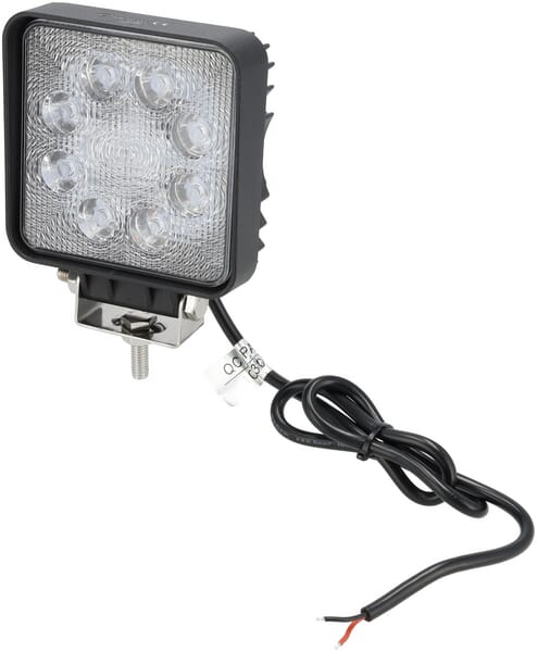 KRAMP Arbeitsscheinwerfer LED, 24W, 2000lm, quadratisch, weiß, 107x52x136mm, flood, Kramp - 1 Stück - LA10901
