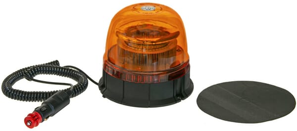 Rotating beacon, LED, magnetic, with plug
